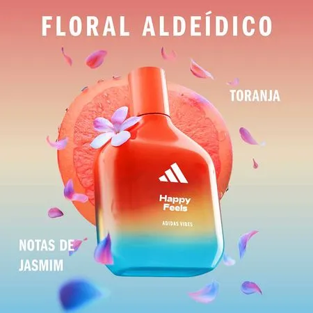 Adidas Vibes Happy Feels Eau de Parfum Unissex - 100ml - Imagem 5