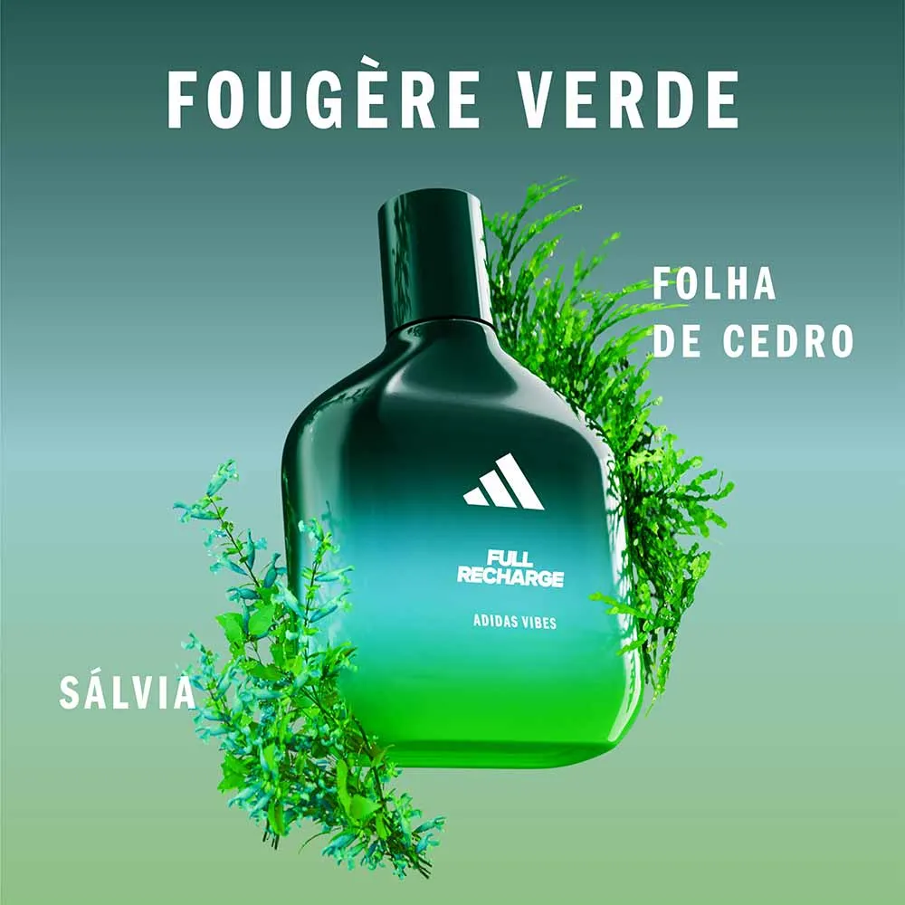 Adidas Vibes Full Recharge Eau de Parfum Masculino - 100ml - Imagem 5