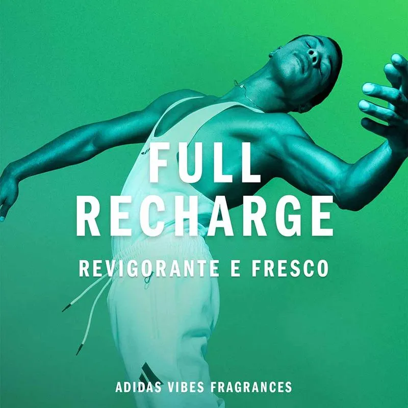 Adidas Vibes Full Recharge Eau de Parfum Masculino - 100ml - Imagem 3
