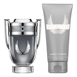 Kit Invictus Platinum Rabanne Masculino - Eau de Parfum 100ml + Gel de Banho 100ml