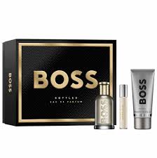 Kit Hugo Boss Boss Bottled Coffret Perfume Masculino EDP 100ml + Pen Spray 10ml + Shower Ge 100mll