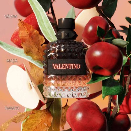 Perfume Coral Fantasy Uomo Valentino Born In Roma Eau de Toilette Masculino - Imagem 2