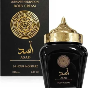 Body Cream Asad Lattafa 280g - Unissex - Incolor