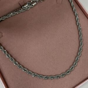 Colar Feminino Prata Corrente cordao Semijoia Antialergica