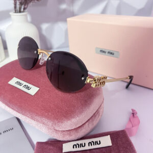 Óculos de Sol Miu Miu Oval sem Borda