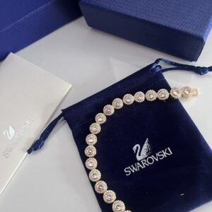 Pulseira Swarovisk Dourada 1 Linha