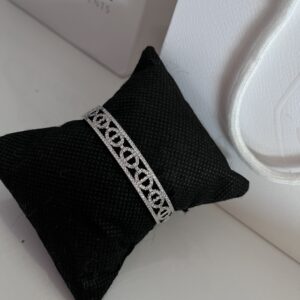 Pulseira Bracelete CD Prata