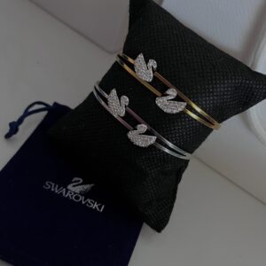 Pulseira Feminina Duo Cisne Aço Inox