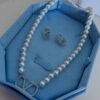 Conjunto de Semijoias Pérola Valem Prata