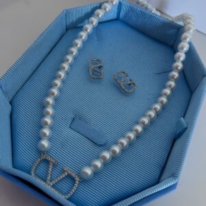 Conjunto de Semijoias Pérola Valem Prata