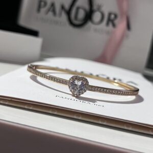 Bracelete Coração Lux Pandora Dourado