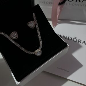 Conjunto Pandora Elegante Cristal Dourado