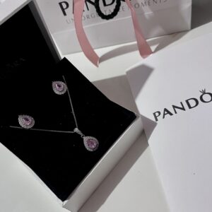 Conjunto Pandora Gota Rosinha