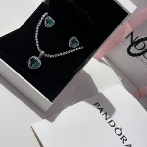 Conjunto Pandora Rivieira Verde Tifany