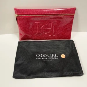 Necessaire Good Girl Carolina Herrera Rosa Pink Glitter - Envernizada